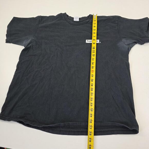 Supreme Shirt Mens XL Black Box Logo Spiral Text Graphic Streetwear Made USA - Picture 7 of 10